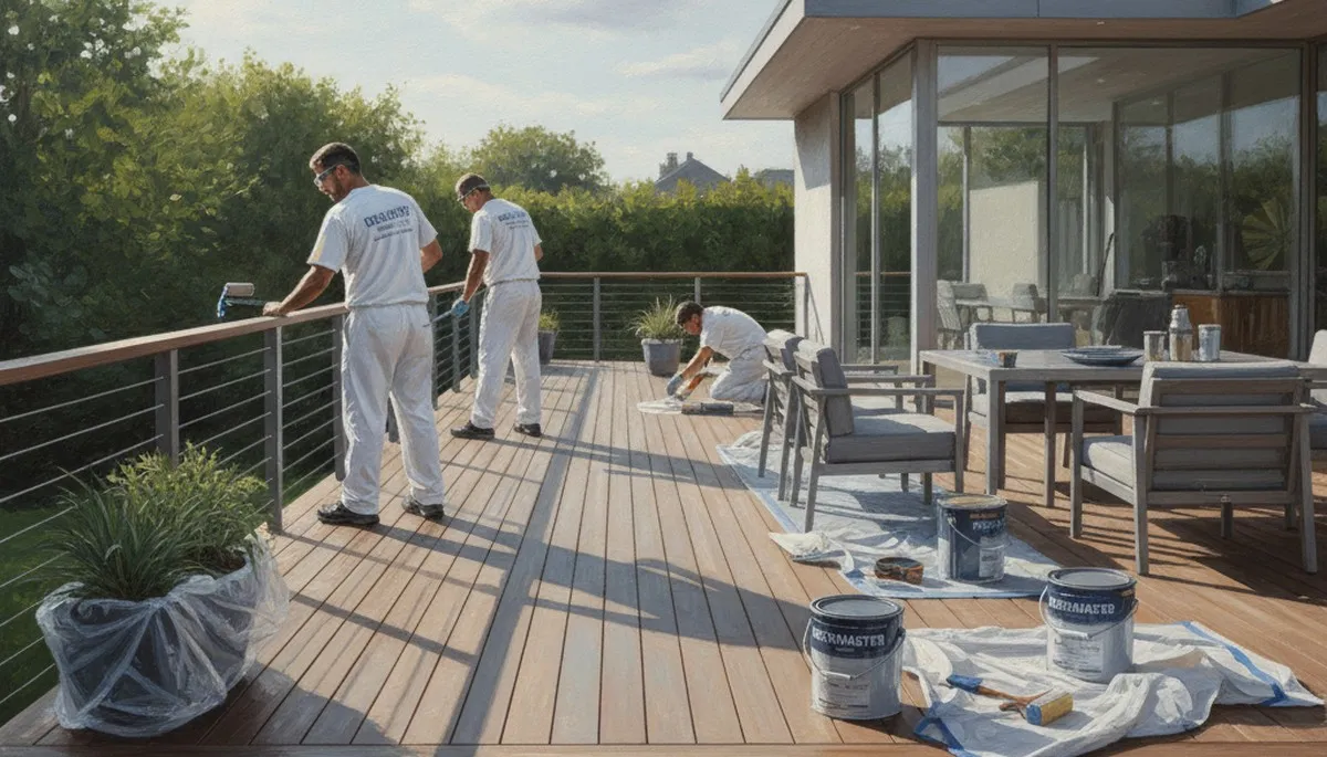 Milwaukee, WI deck painting service by Milwaukee Paint Pros for durable weather protection